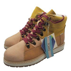 Toms Mesa Womens Size 6 Brown Waterproof Honey Oiled Nubuck Suede Ankle Boots